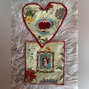 Frida Kahlo handmade pot holders
